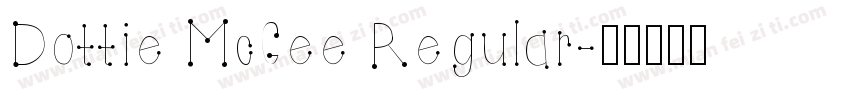 Dottie McGee Regular字体转换